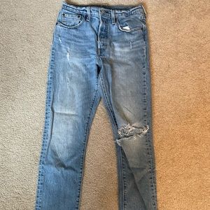 Levi’s high rise jeans!